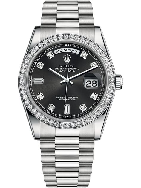 black rolex platinum dial|solid black Rolex.